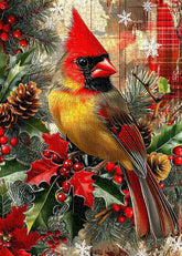 Christmas Cardinal Jigsaw Puzzle 1000 Piece